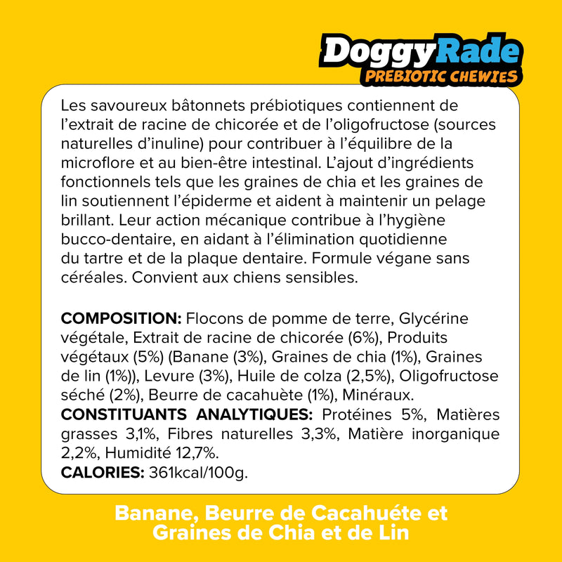 DoggyRade Friandises prebiotiques 🍌 ,beurre de 🥜, graine de chia