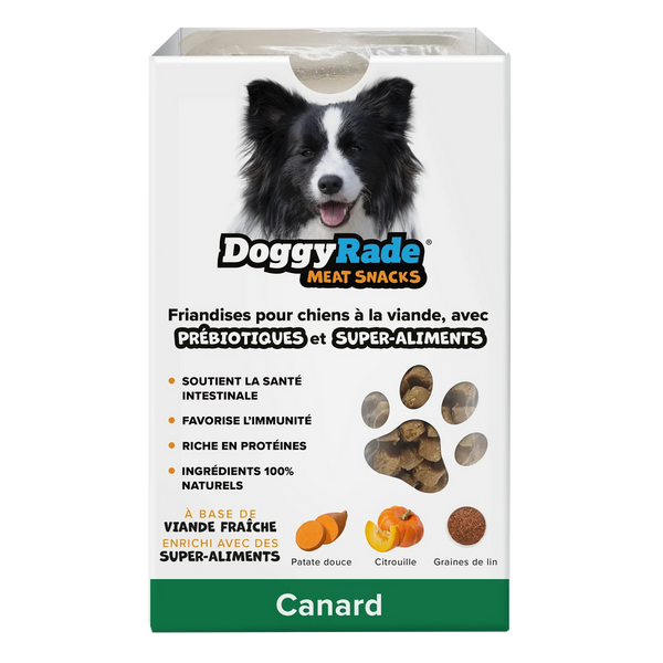 Doggyrade Friandises au canard, enrichies en prébiotiques et super aliments