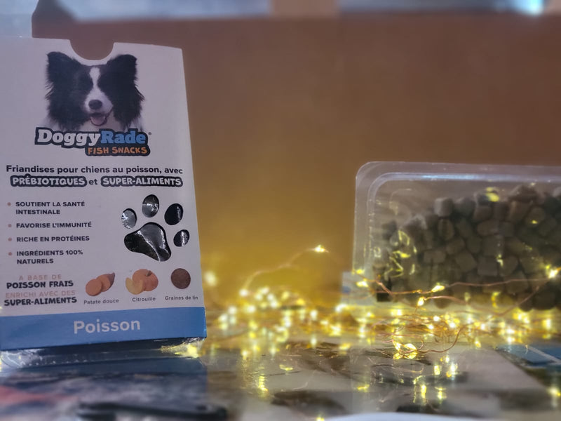 Doggyrade friandises au poisson avec prébiotiques et super aliments