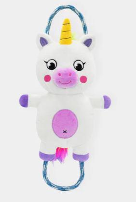 Jouet en peluche avec corde - Licorne